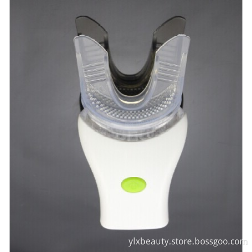 Sonic pulsation teeth whitening led light 7 led mouth tray with brushes